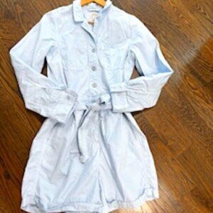 Clearout-LIke New J.Crew Foundry Chino Short Coveralls L/S sz 6